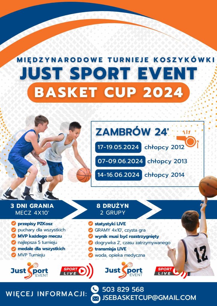 JUST SPORT EVENT BASKET CUP (CHŁOPCY 2011 – U-14) GIŻYCKO